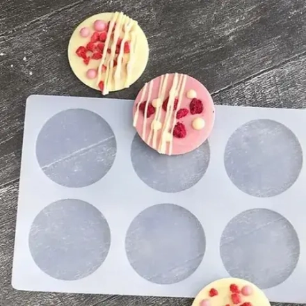 Форма силиконовая для леденцов "Круги"