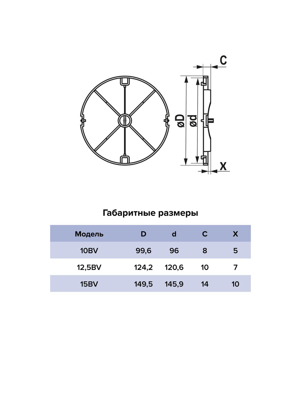 Обратный клапан BV D100 полиэстер ERA