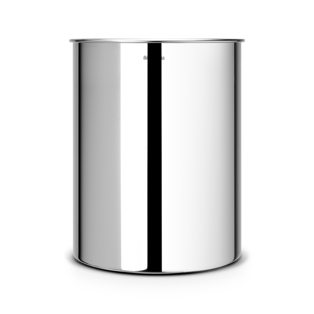 Корзина для бумаг 15л Brabantia Стальной полированный