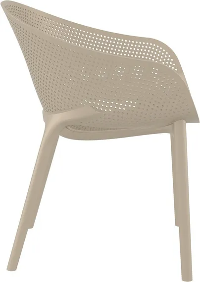 Стул пластиковый Sky Pro бежевый