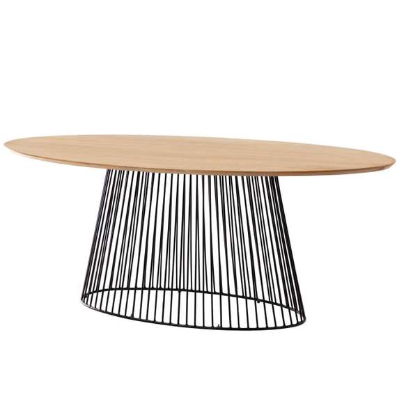 Большой овальный стол Leska 200х110 см | La Forma | Испания | Купить в Hallberg.ru