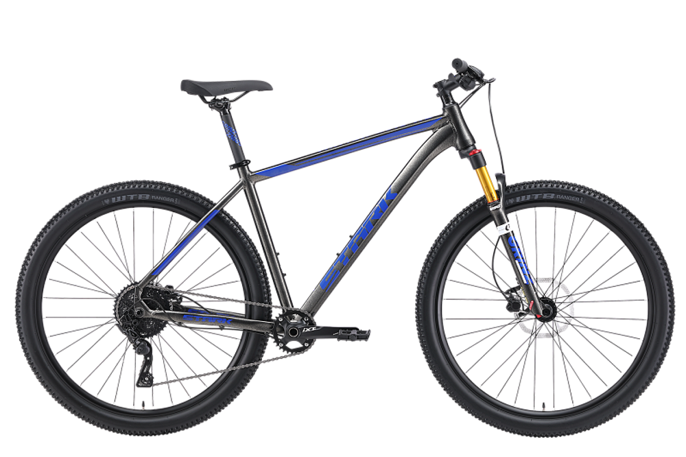 Велосипед 29" Stark'24 Armer 29.5 HD р.18" антрацитовый матовый синий