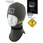 Шапка-шлем детская SELFIE SHLm 0 ELIS ACR-H (на хлопковой подкладке) черный р-р 50-52