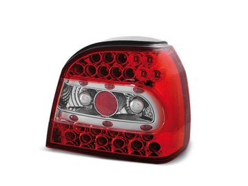 Задние фонари VW Golf 3 red white led