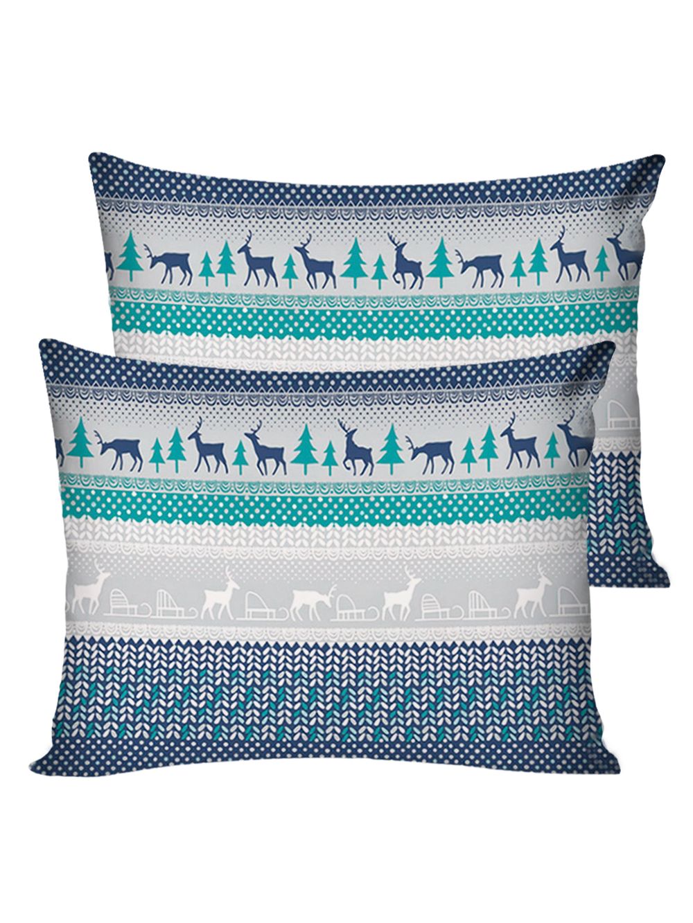 Постельное белье перкаль Сказка "Скандинавия" 2-спальное Наволочка 50х70 см 2 шт Простынь на резинке 160x200 см Пододеяльник 175x215 см