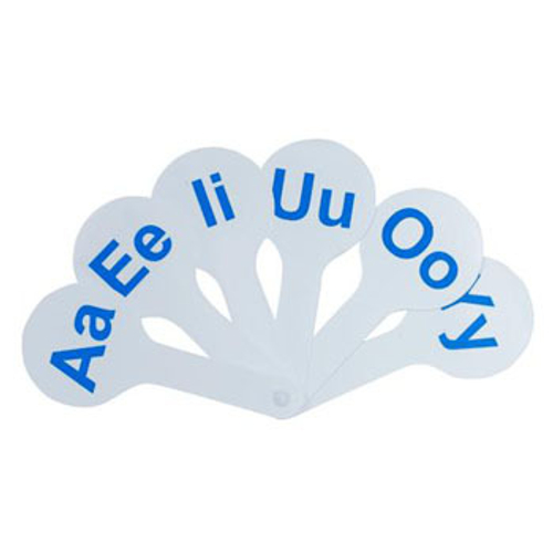 Веер-касса "Английские гласные буквы" 140мм е/п ПЧЕЛКА АГ-01 И