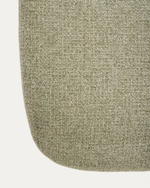 Кушетка Osla из зеленого шенилла с ножками из матовой нержавеющей стали, 175 см