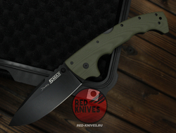Нож Cold Steel 5 Max - руокять зеленый G10, темный клинок