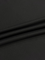 Шерсть костюмно-плательная черная в диагональ