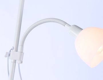 Светильник напольный с выключателем на проводе 1*E27+1*E14 TR97622 WH белый D245/100*1770 Traditional Floor Ambrella