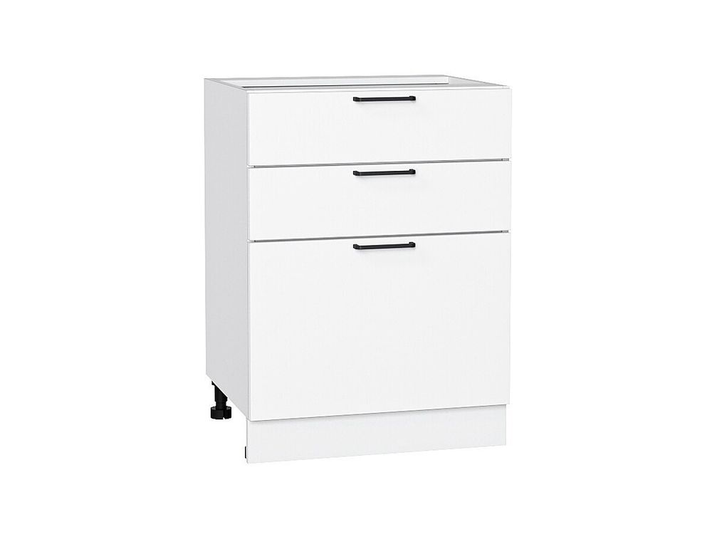 Шкаф нижний с 3-мя ящиками Флэт