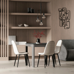 Стол обеденный leif, 80х80 см, серо-бежевый