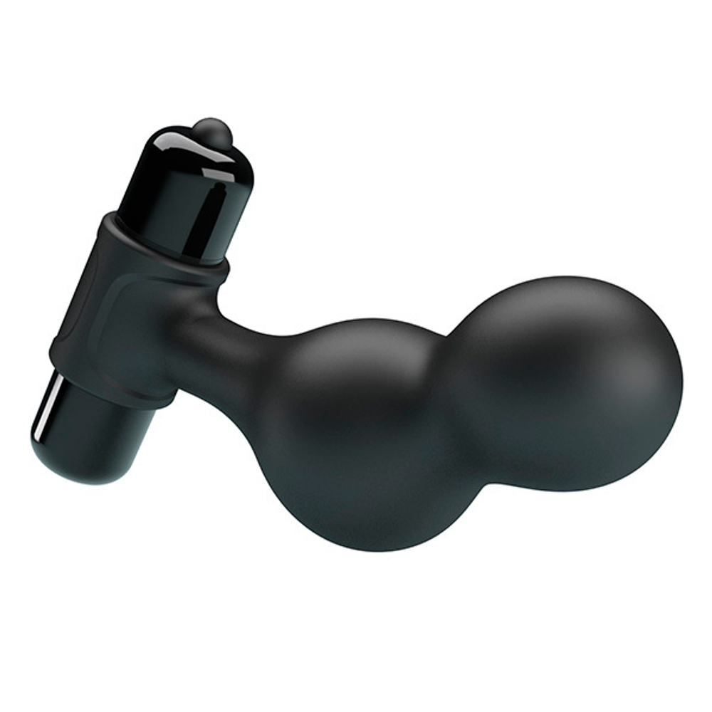Черная анальная вибропробка 10см Mr.Play Silicone Vibrating Anal Plug BI-040133-MR