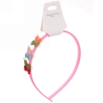 Ободок для волос детский на блистере «MiMi Boom - Ушки», микс 6 цветов, 0,5см
