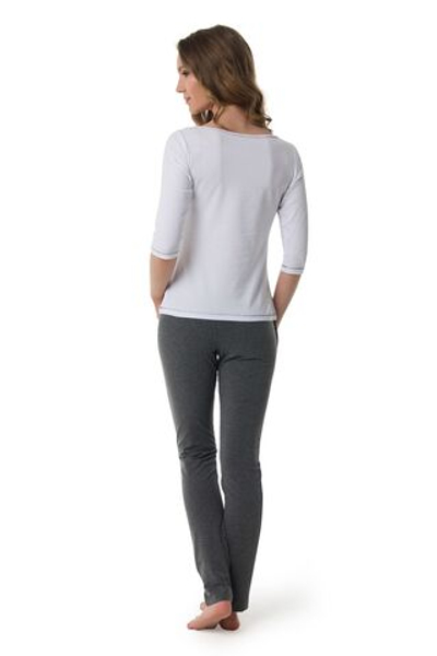 Пижама Sleeps с принтом на футболке (Размер: M) (Цвет: белый с серым)