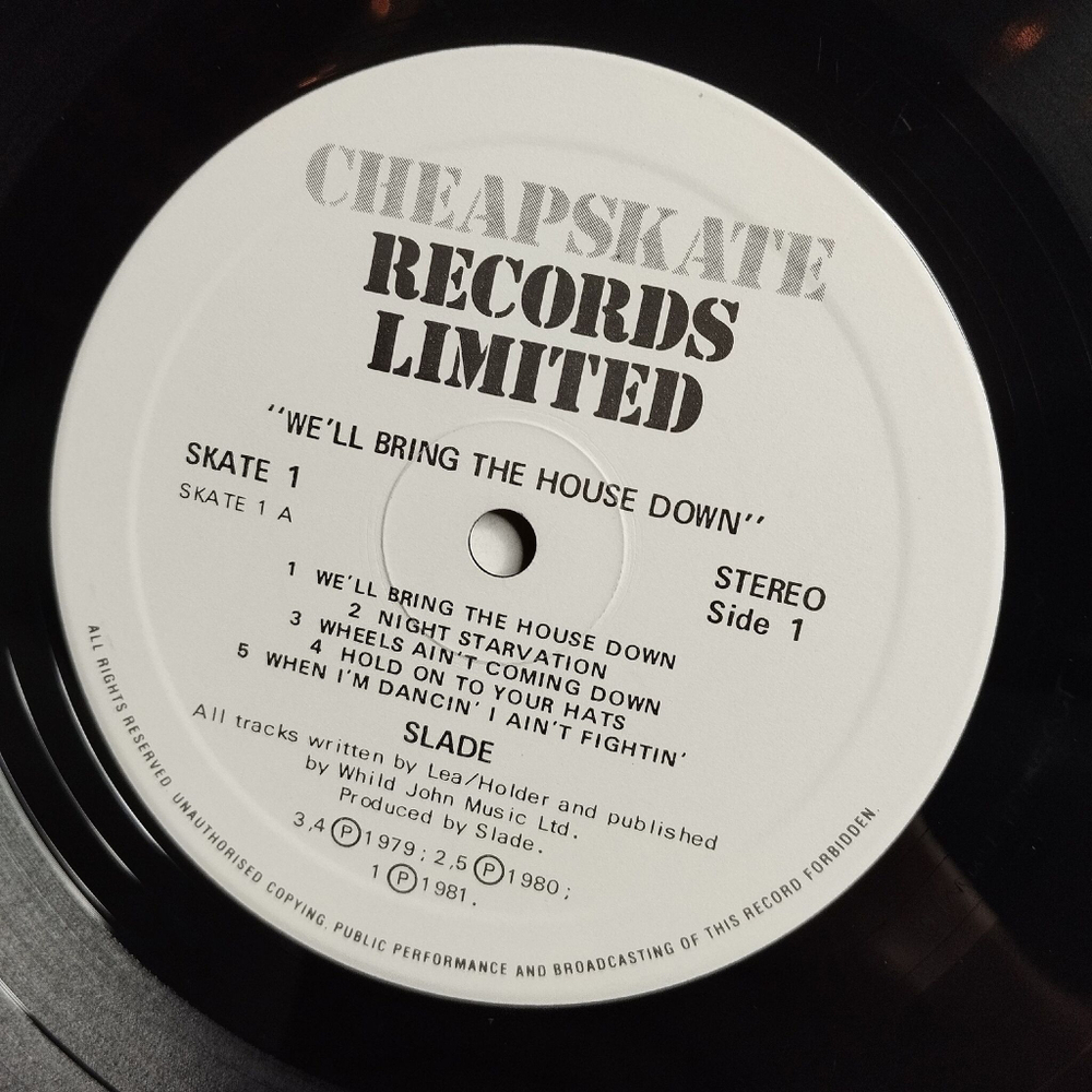 Винтажная виниловая пластинка LP Slade We ll Bring The House Down (UK 1981)