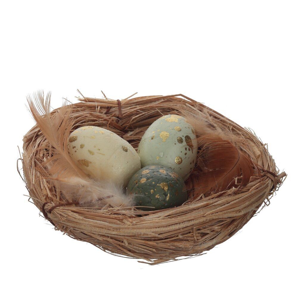 GAEM Набор из 2-х изделий декоративных "Гнездо пасхальное" (8*4,5), L17 W9 H2 см