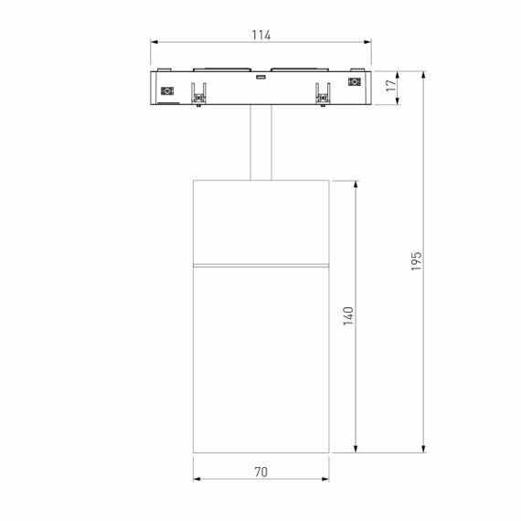 Трековый светодиодный светильник Elektrostandard Slim Magnetic Comfi 85187/01 a066515