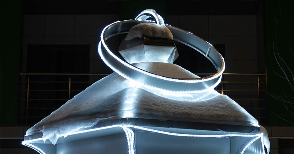 Светодиодная конструкция "Фонарь Зимний" холодный свет