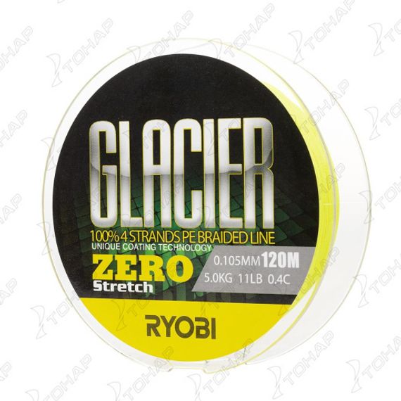 Шнур GLACLER ZERO-120M 0.4/d-0.105mm yellow Ryobi