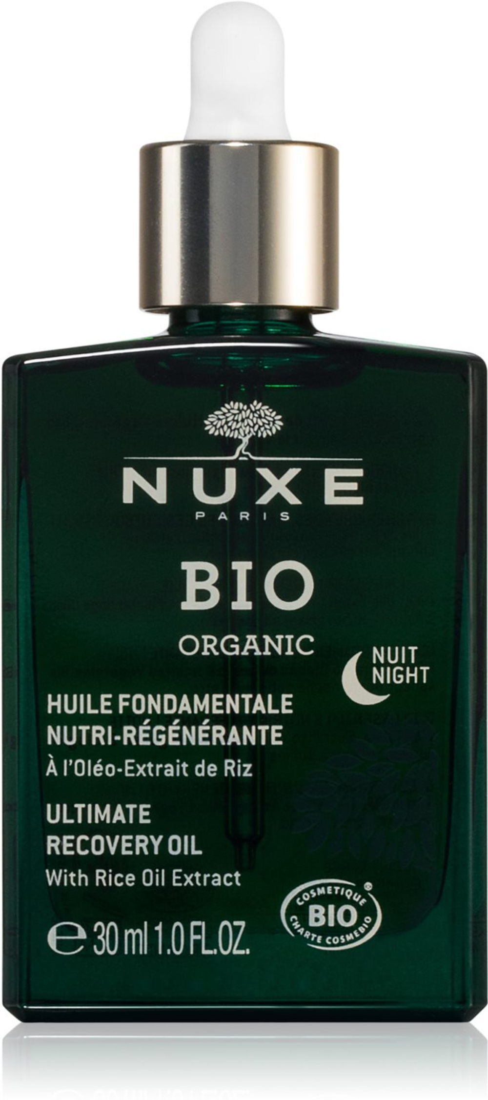 Nuxe Bio Organic Night Oil - регенерирующее масло, регенерирующее и обновляющее кожу /   30  ml  / GTIN 3264680027543