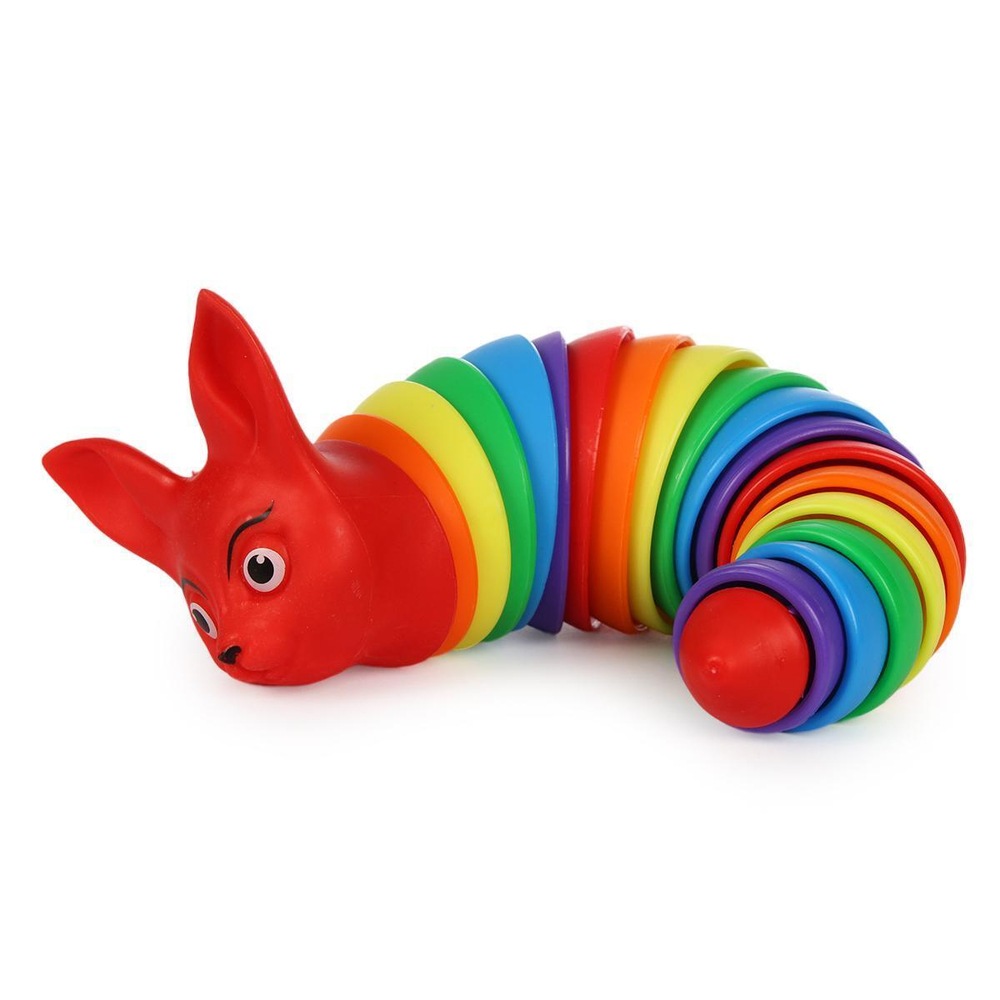 Игрушка змейка лисичка 19 см, 6 цвета, пакет с-40860