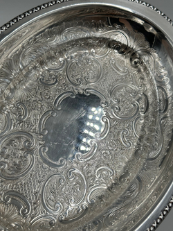 Блюдо посеребренное