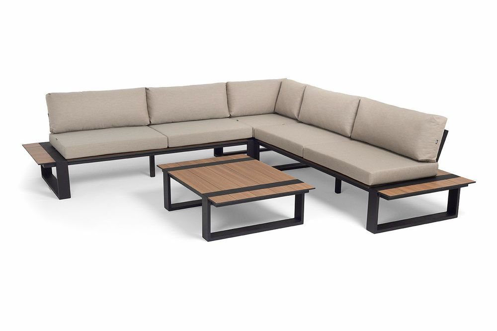 "Тулон" трансформирующаяся лаунж-зона из алюминия, цвет бежевый