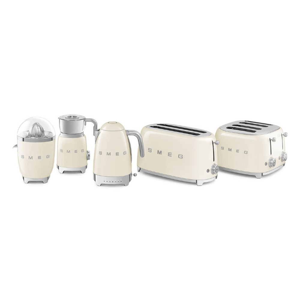 Тостер на 4 ломтика Smeg TSF03CREU