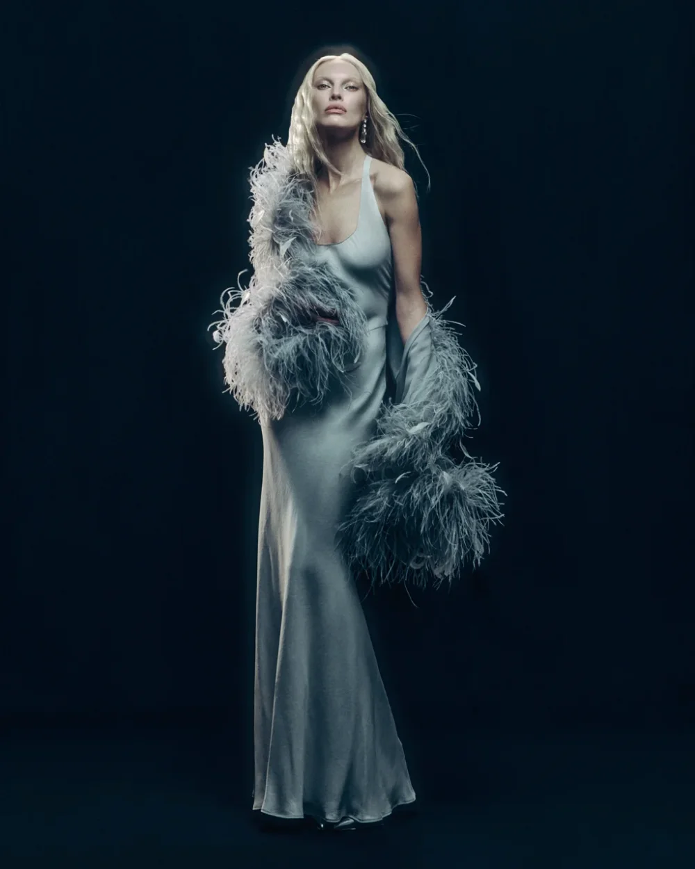 Кардиган серебряное перо, Серый