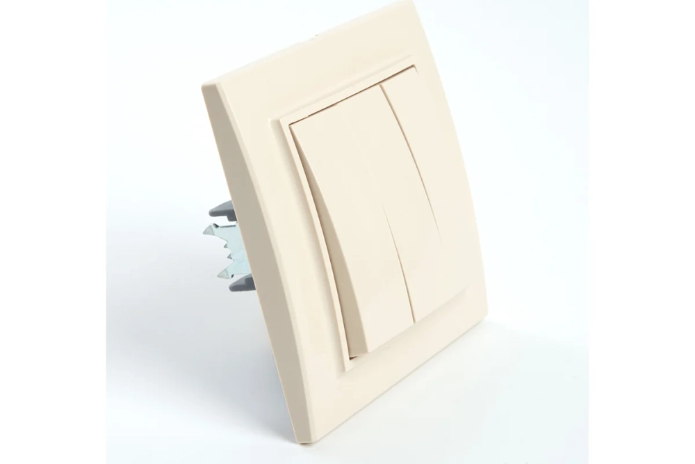 3-клавишный выключатель STEKKER psw10-9007-02, 250в, 10а, серия эрна, слоновая кость, 39923