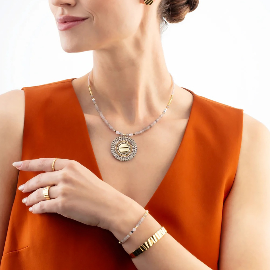 Колье Coeur de Lion Beige-Gold 2036/10-1016