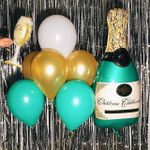 Воздушный шар с клапаном (17''/43 см) Мини-фигура, Бокал шампанского, 1 шт.