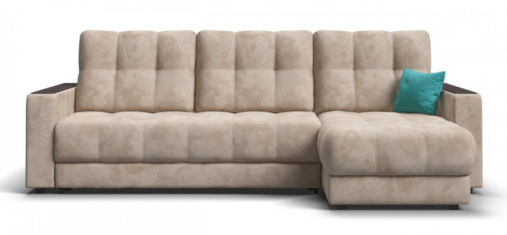 Угловой диван Босс Классик Велюр Алькантара пепел