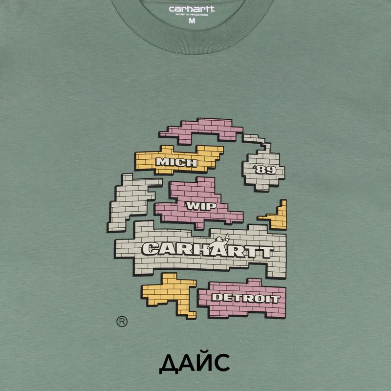 Футболка мужская Carhartt WIP Graft артикул:I033166_park - купить в магазине Дайс