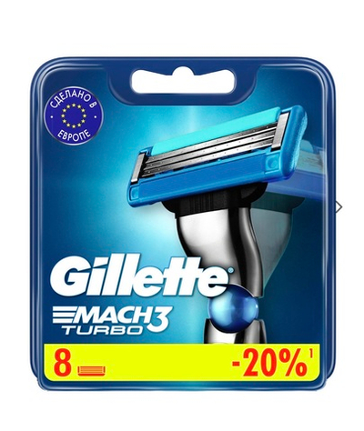 Кассета мак 3 турбо Mach turbo 8 шт