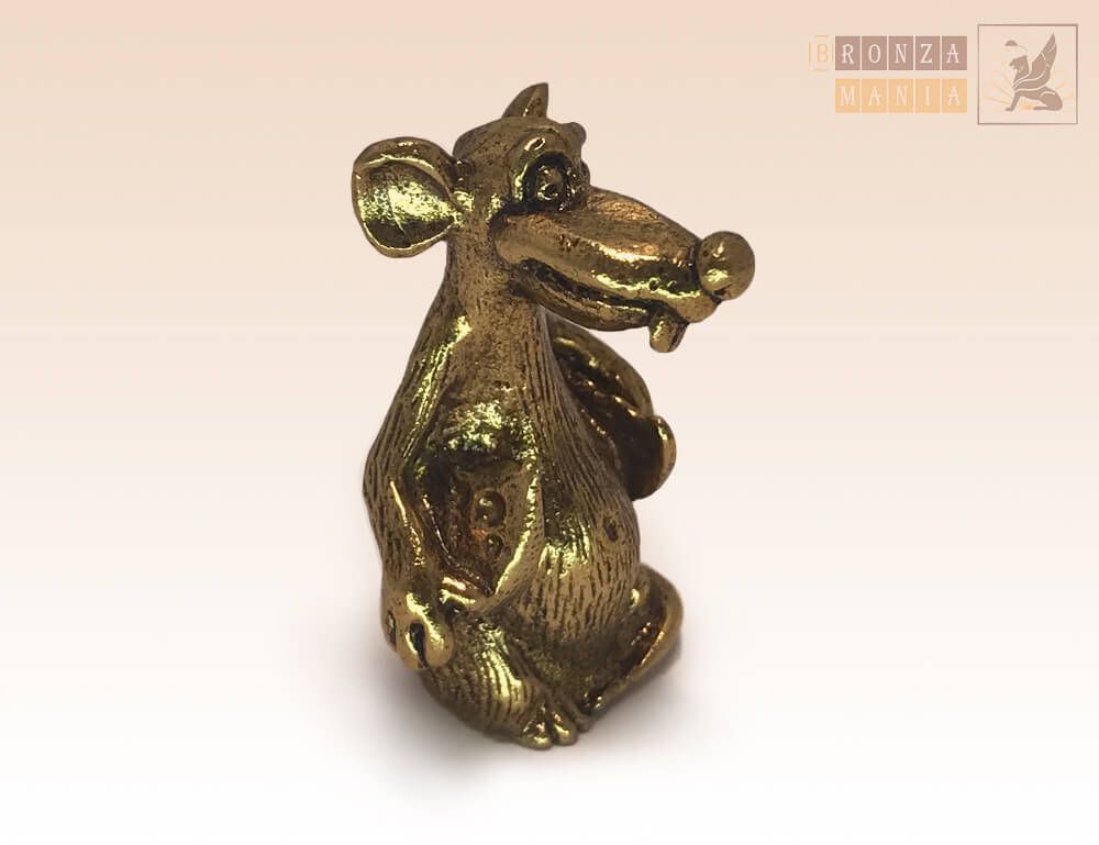 фигурка Крыса с кусочками сыра