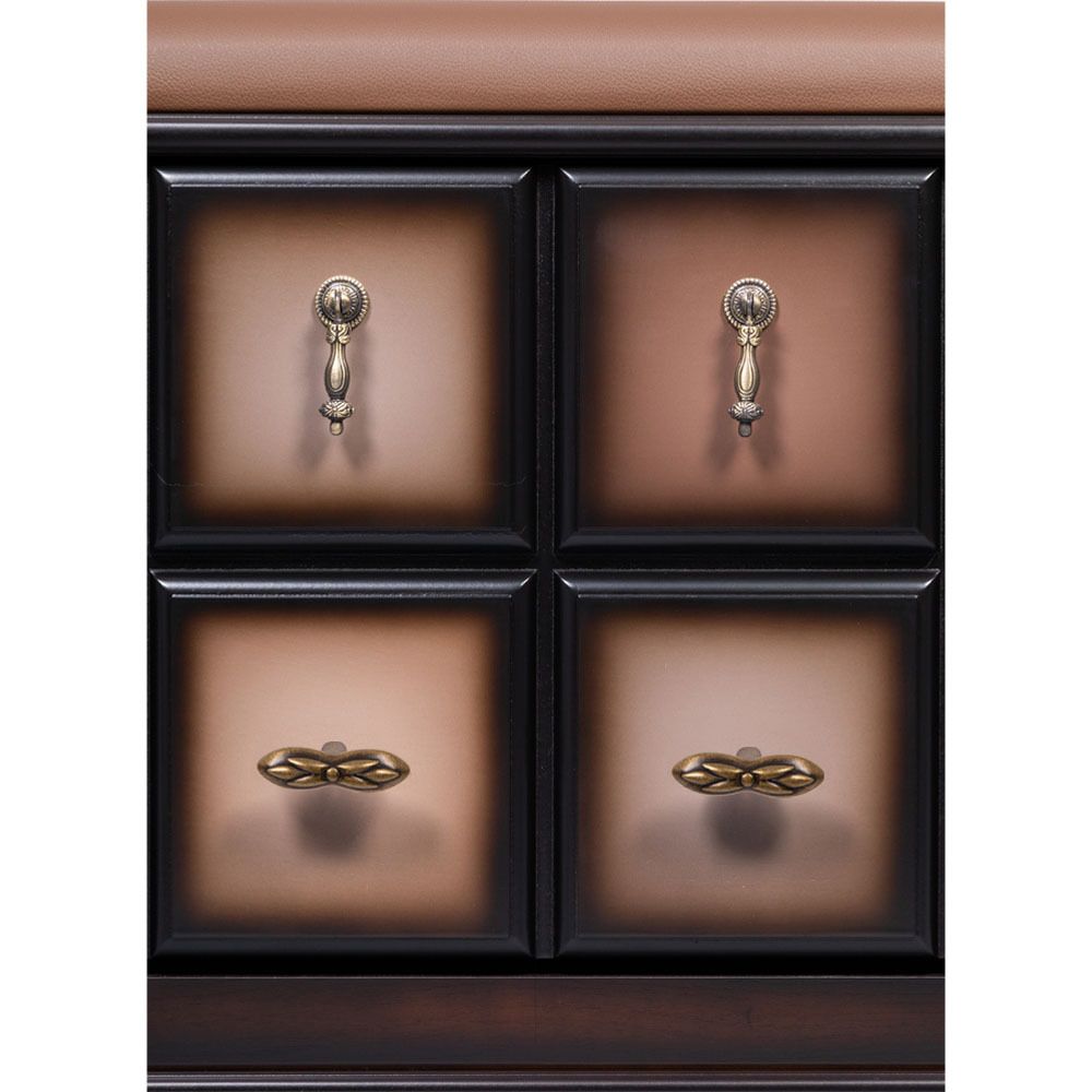 Банкетка Пандора с обувницей Орех Шоколад