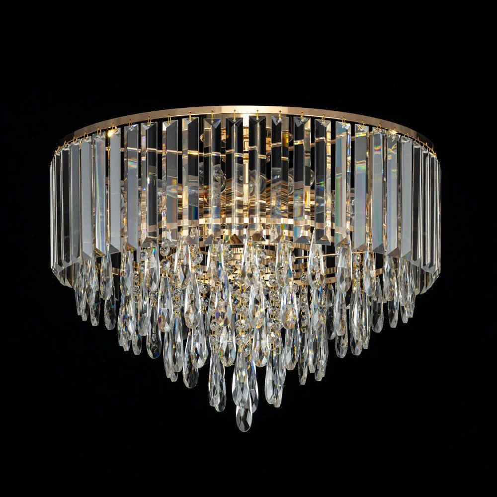 Citilux LEONNA CL320182 Люстра хрустальная Золото