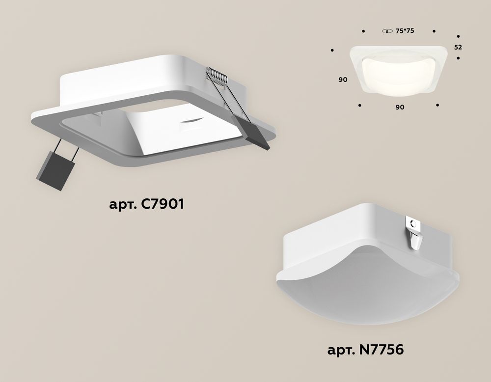 Встраиваемый светильник Ambrella Light Techno XC7901014 (C7901, N7756)