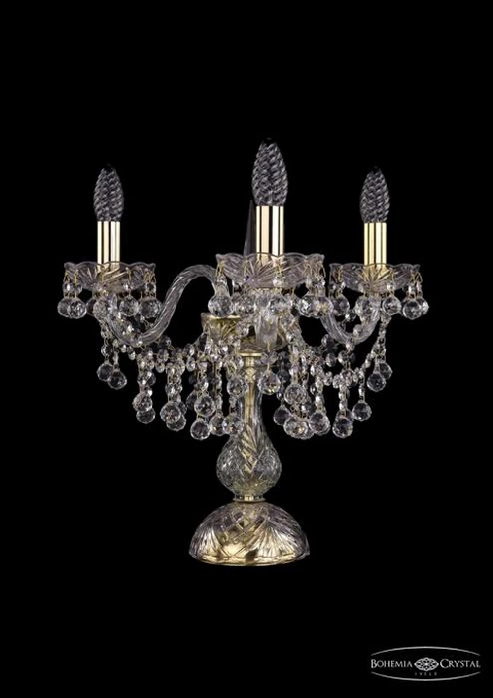 Декоративная настольная лампа Bohemia Ivele 1409L/3/141-39/G