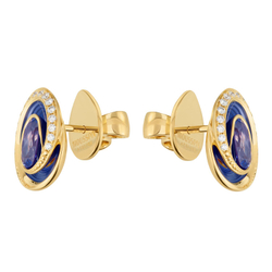 Серьги с Танзанитами и Бриллиантами, Эмаль, E0123-30/2