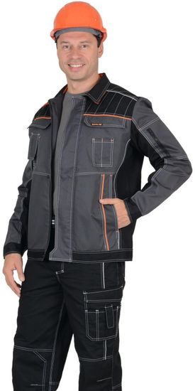 Куртка "Сириус-Престиж" (т.серый/оранжевый)