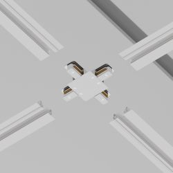 Коннектор Х-образный для однофазного шинопровода Maytoni Unity TRA002CX-11W