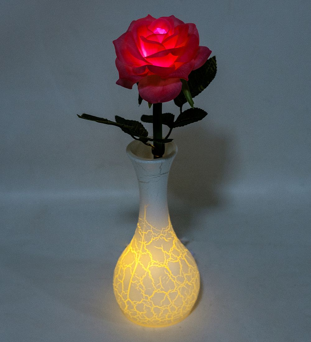 LP-10 Роза в вазочке с LED-подсветкой