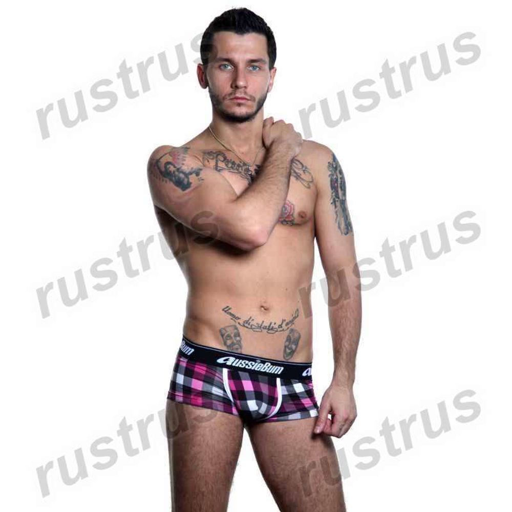 Мужские трусы хипсы розовые Aussiebum AB00402