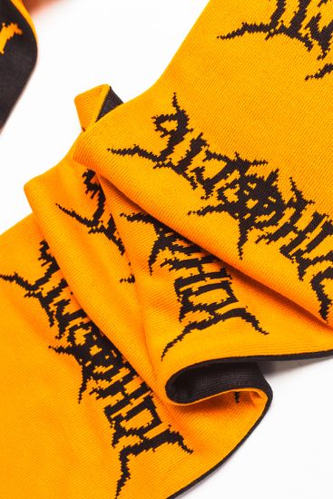 Шарф ЮНОСТЬ «Танцы на костях» (оранжевый)