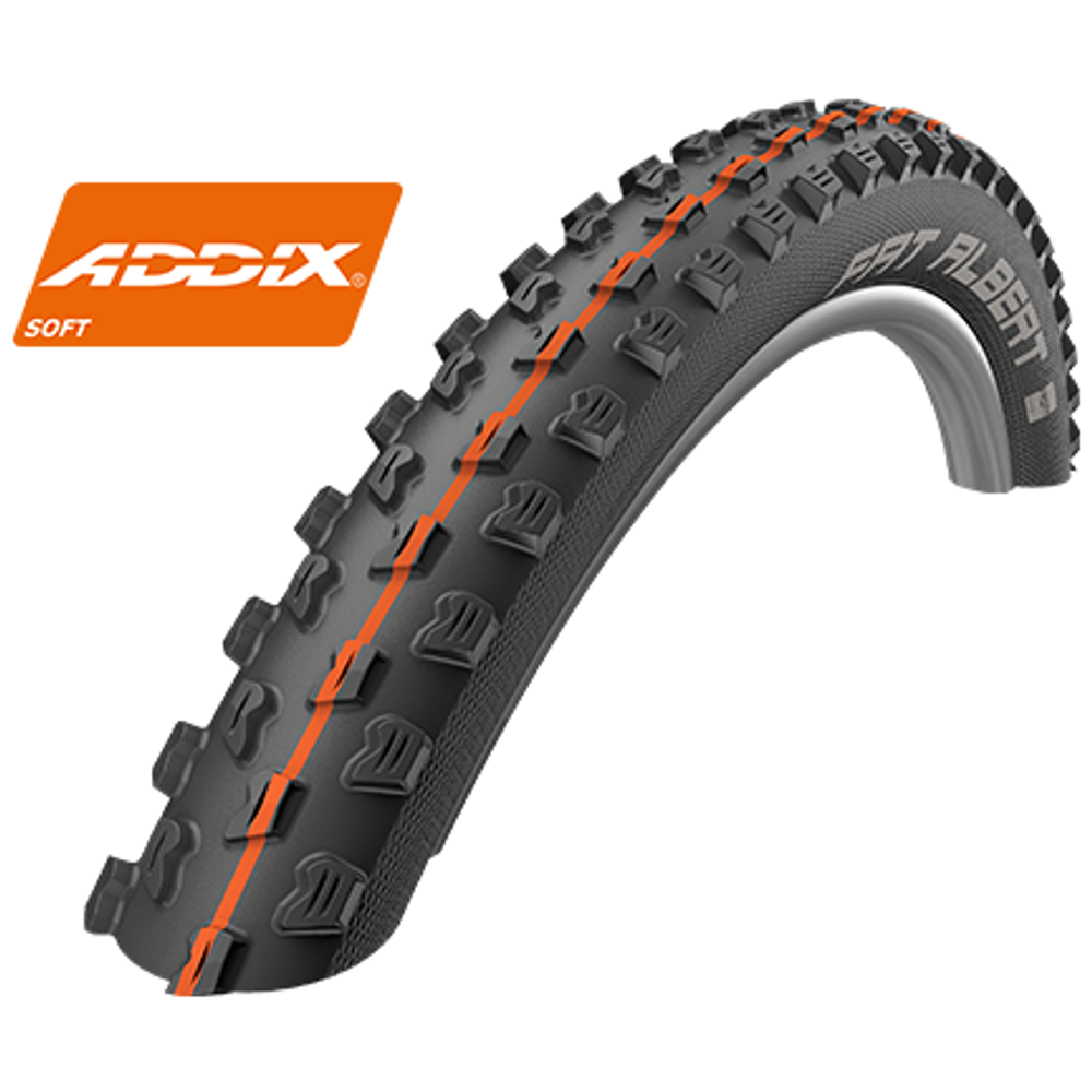 Покрышка 27.5x2.35 650B (60-584) Schwalbe FAT ALBERT FRONT SnakeSkin TL-Easy Evolution Folding B/B-S