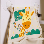 Набор для детского сада: кармашек, коврик, наклейки. Жираф