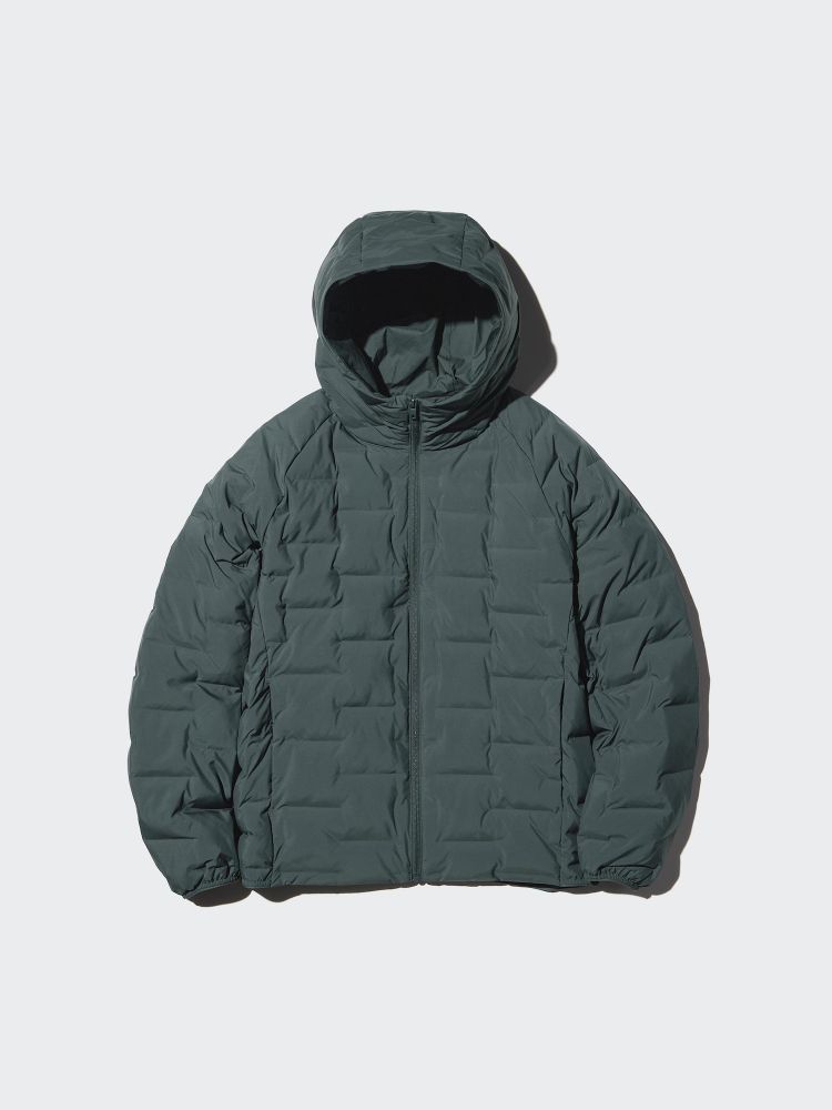 UNIQLO Куртка PUFFERTECH, темно-зеленый